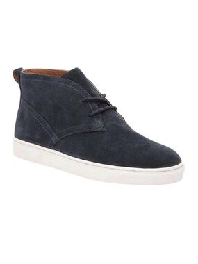 Lucky Brand Navy Lorelle Mid Top Lace Up Suede Sneaker Size 6.5